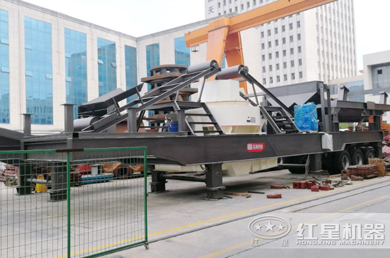 移動式制砂機，轉場方便的河石制砂機